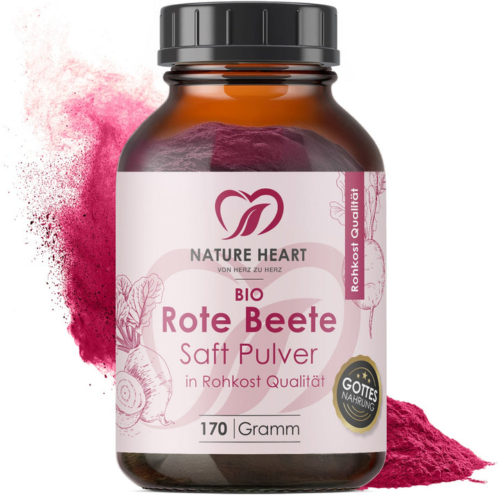Nature Heart Nahrungsergänzungsmittel BIO Rote Beete - Saftpulver