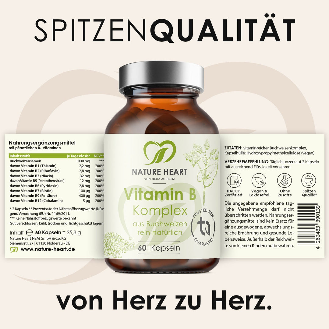 Nature Heart Nahrungsergänzungsmittel Vitamin B Komplex