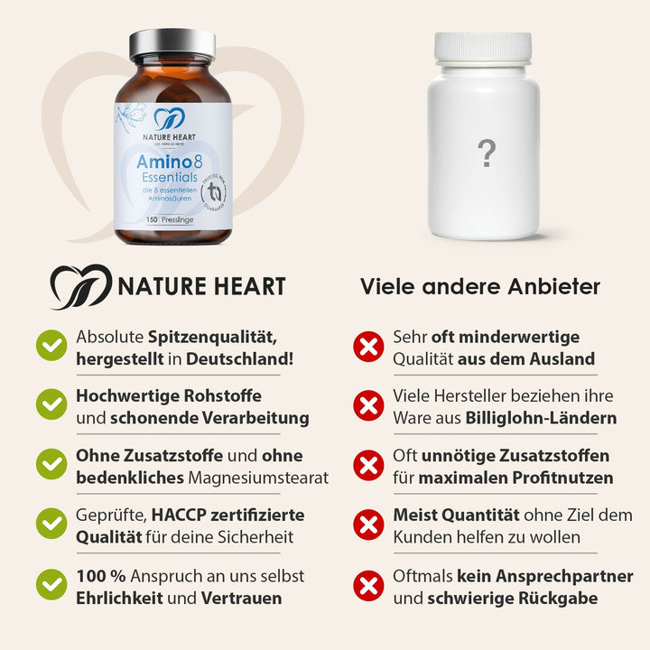 Nature Heart Nahrungsergänzungsmittel Amino 8 Essentials