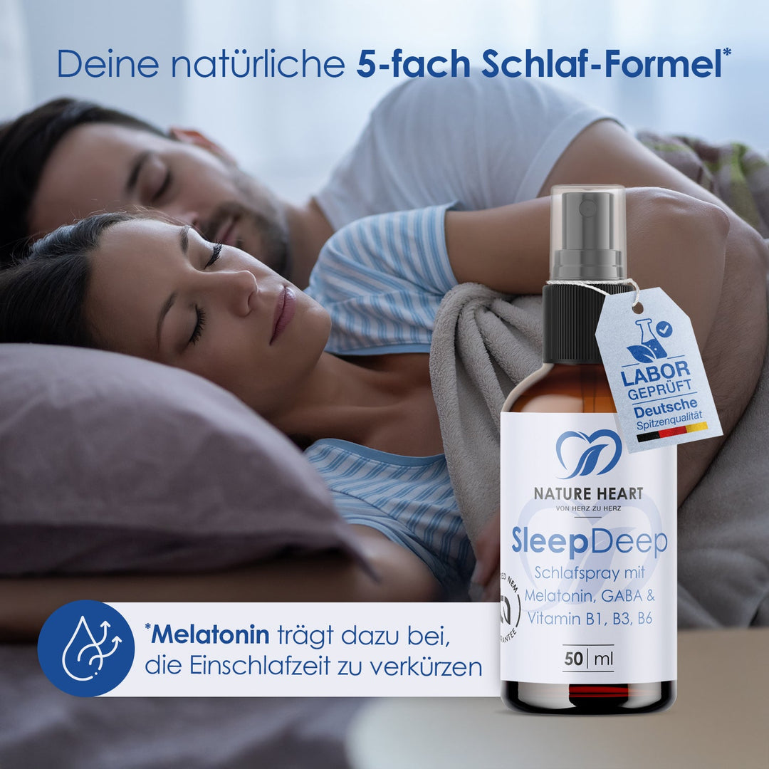Nature Heart Nahrungsergänzungsmittel Sleep Deep Schlafspray mit Melatonin