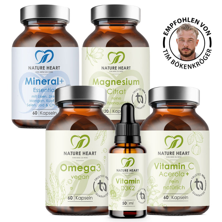 Nature Heart Nahrungsergänzungsmittel Immun Bundle+ | by Tom Bökenkröger