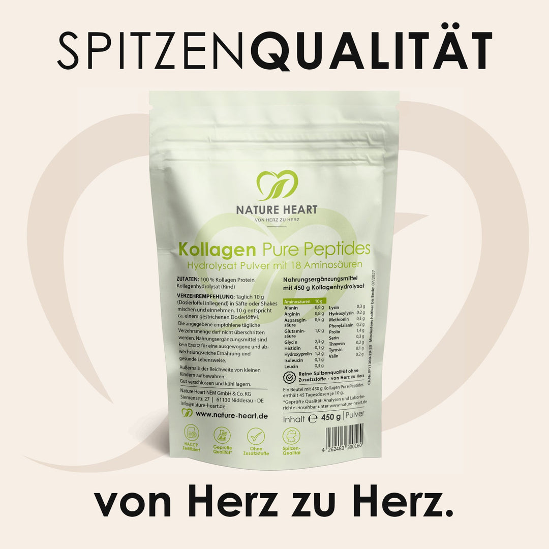 Nature Heart Nahrungsergänzungsmittel Kollagen Pure Peptides