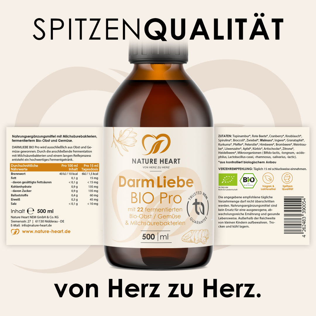 Nature Heart Nahrungsergänzungsmittel Darm Liebe Bio Pro