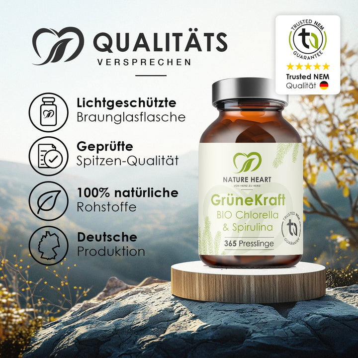 Grüne Kraft - Bio Chlorella & Spirulina