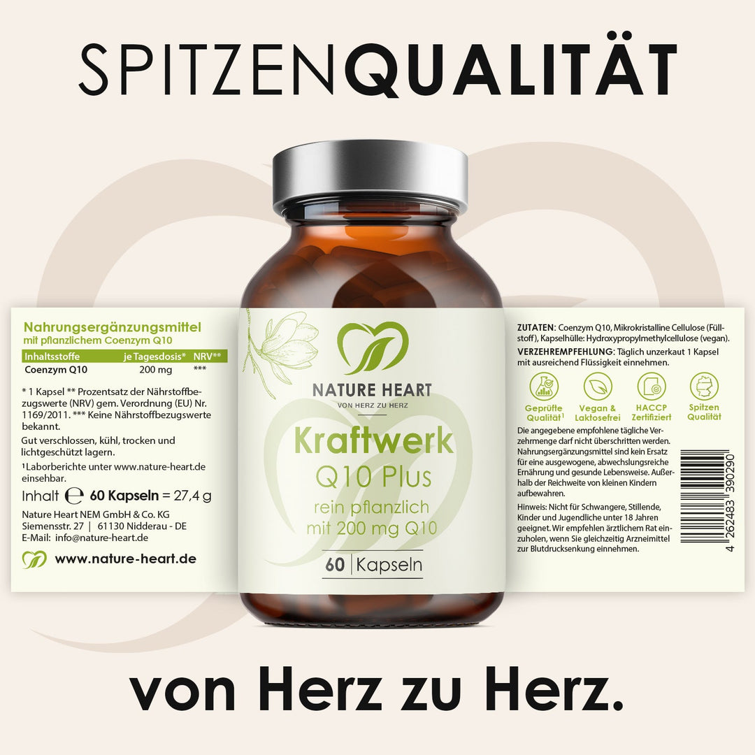 Nature Heart Nahrungsergänzungsmittel Kraftwerk Q10 Plus