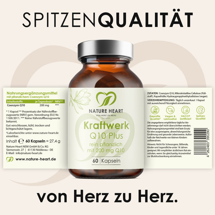 Nature Heart Nahrungsergänzungsmittel Kraftwerk Q10 Plus