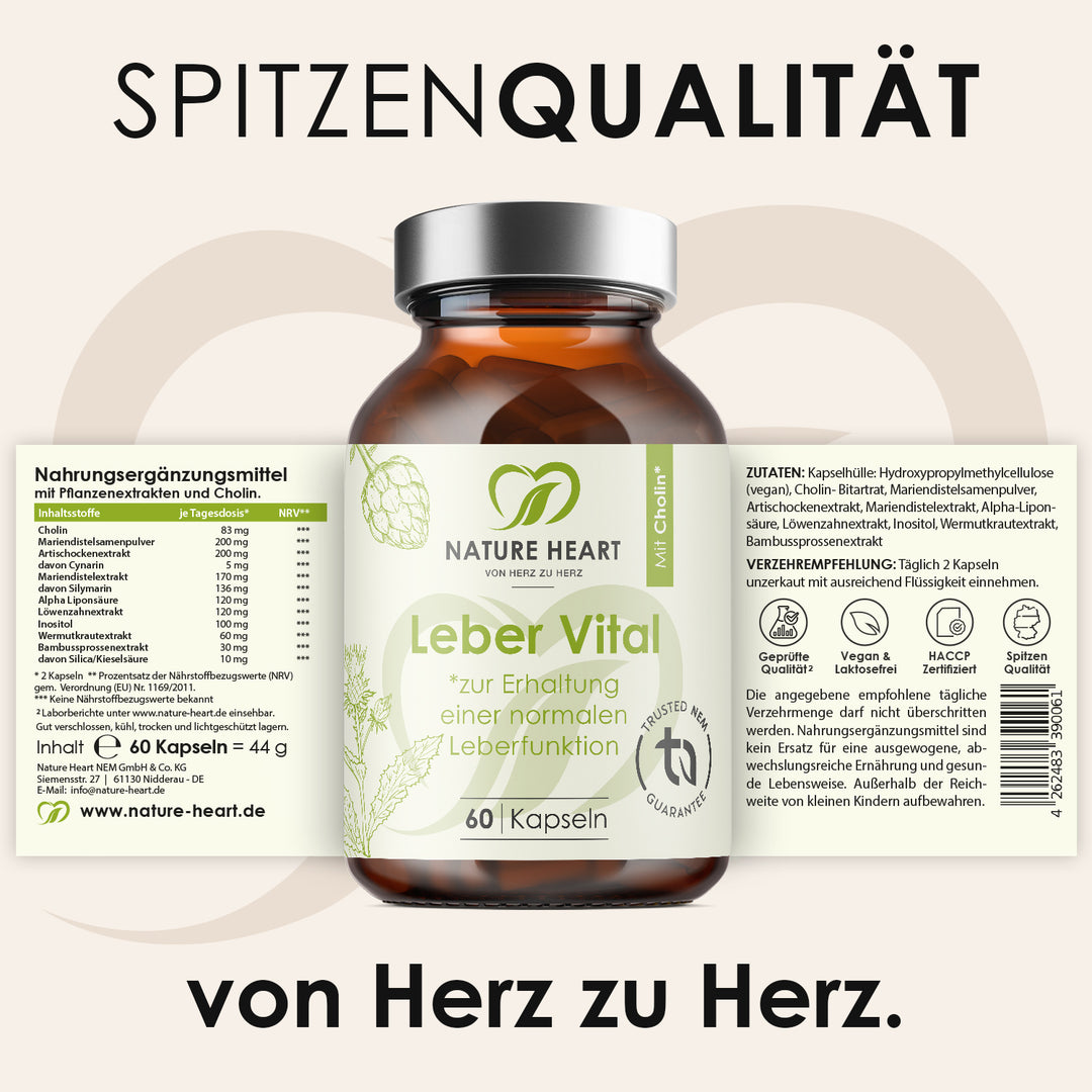 Leber Vital mit 9 Pflanzenextrakten