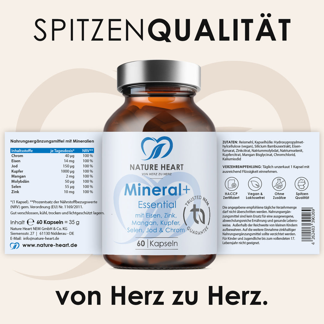 Nature Heart Nahrungsergänzungsmittel Mineral+ Essential