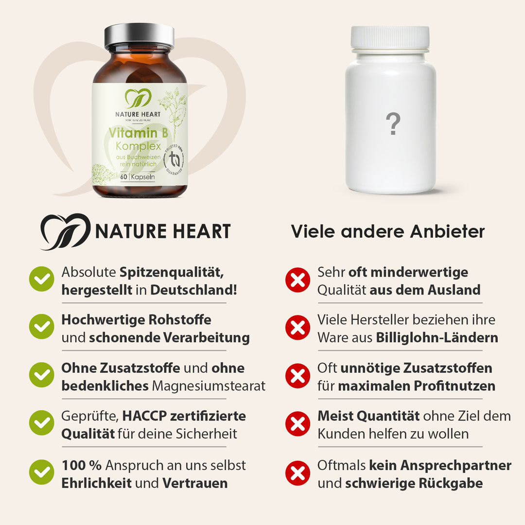 Nature Heart Nahrungsergänzungsmittel Vitamin B Komplex