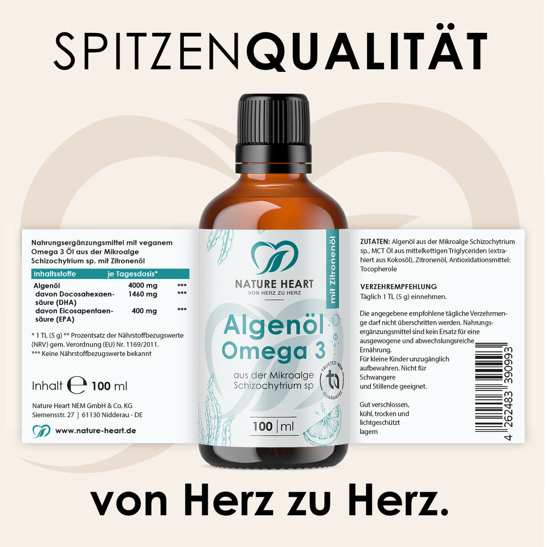 Nature Heart Fettsäuren Algenöl Omega 3