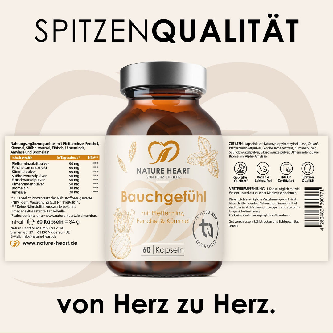 Nature Heart Nahrungsergänzungsmittel Bauchgefühl