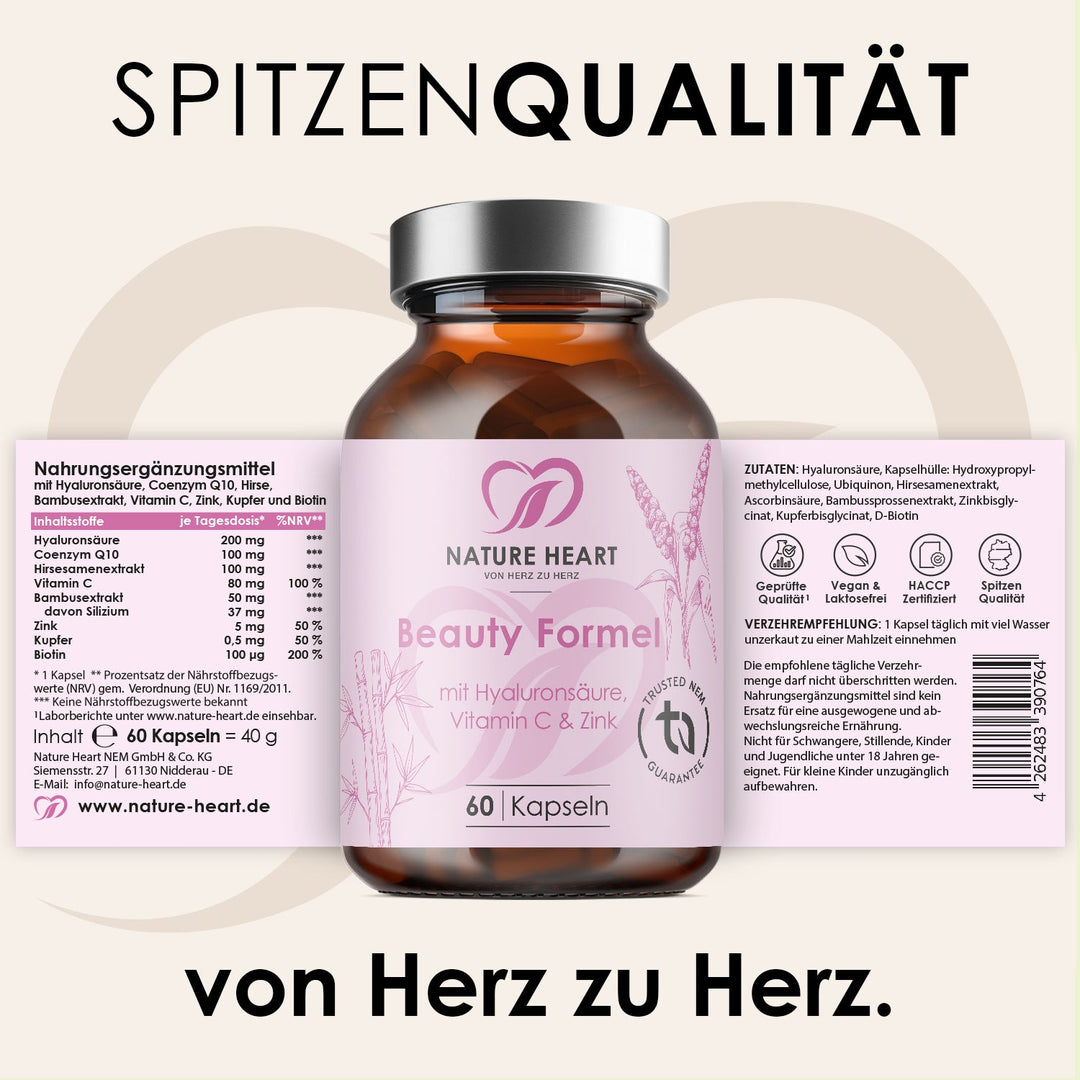 Nature Heart Nahrungsergänzungsmittel Beauty Formel