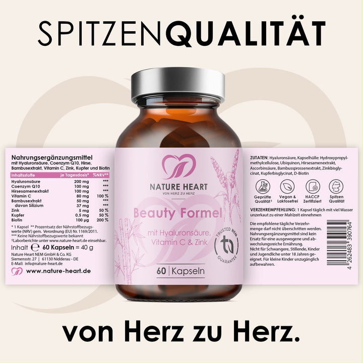 Nature Heart Nahrungsergänzungsmittel Beauty Formel