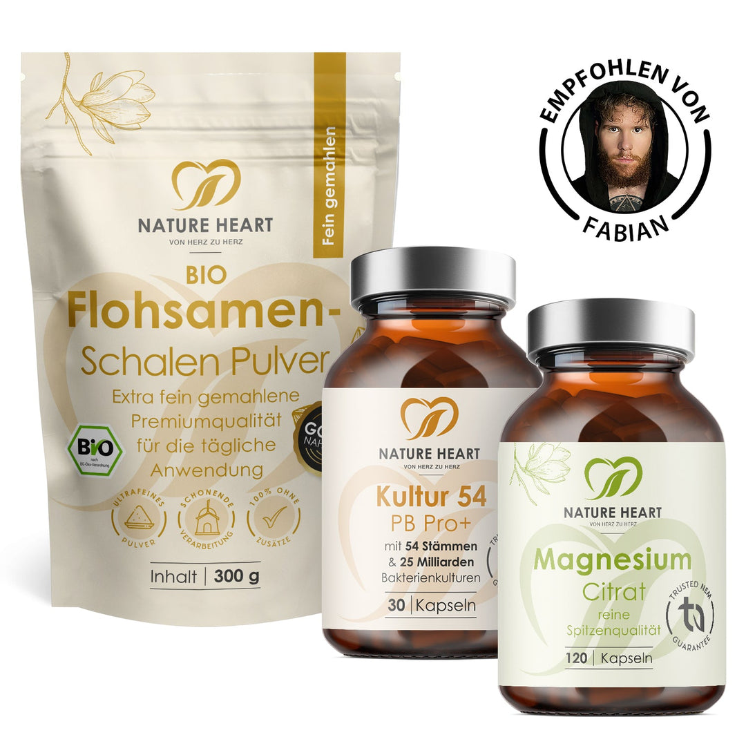 Nature Heart Nahrungsergänzungsmittel 3-Tages Kur - Darm Support Bundle