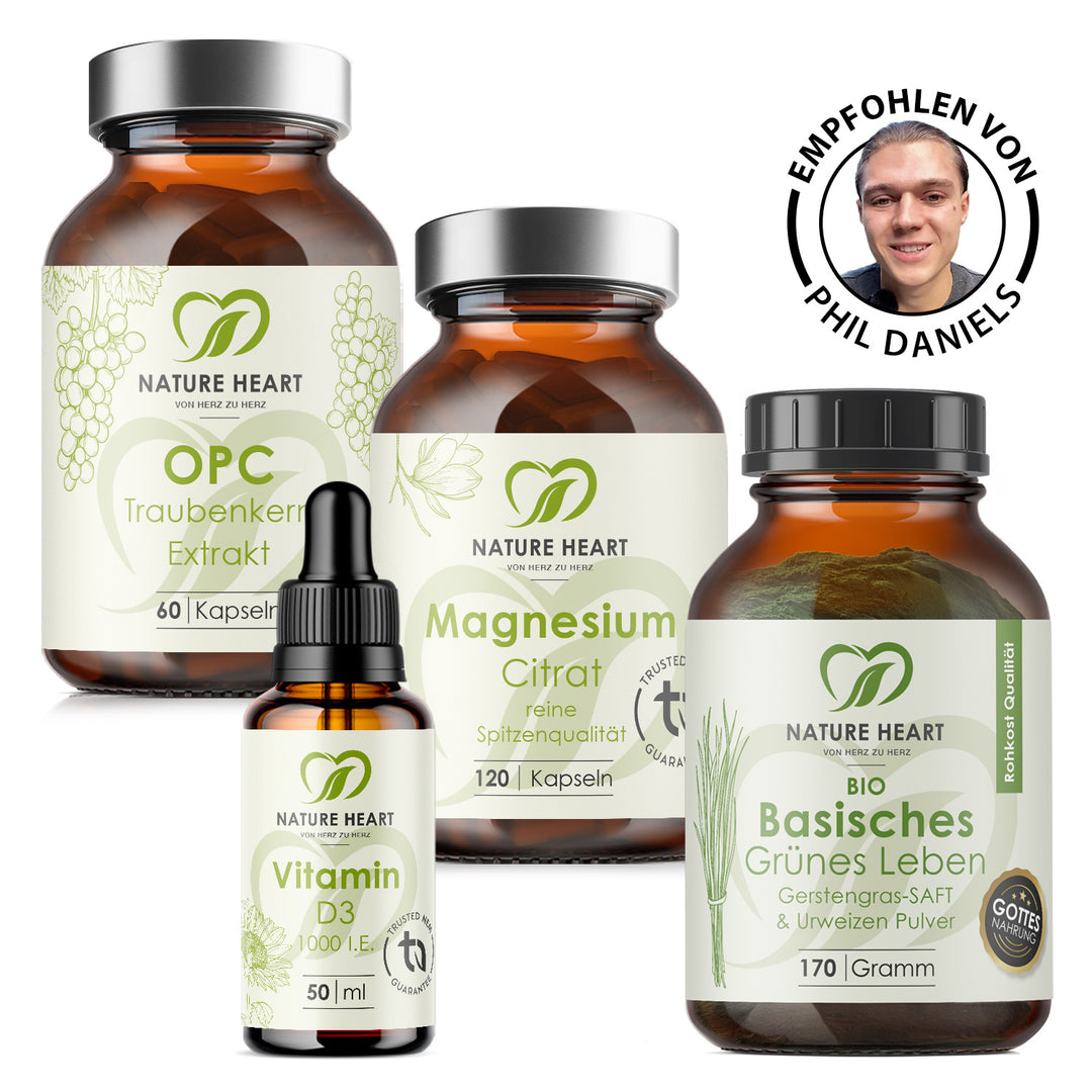 Nature Heart Nahrungsergänzungsmittel Fasten Bundle | by Phil Daniels