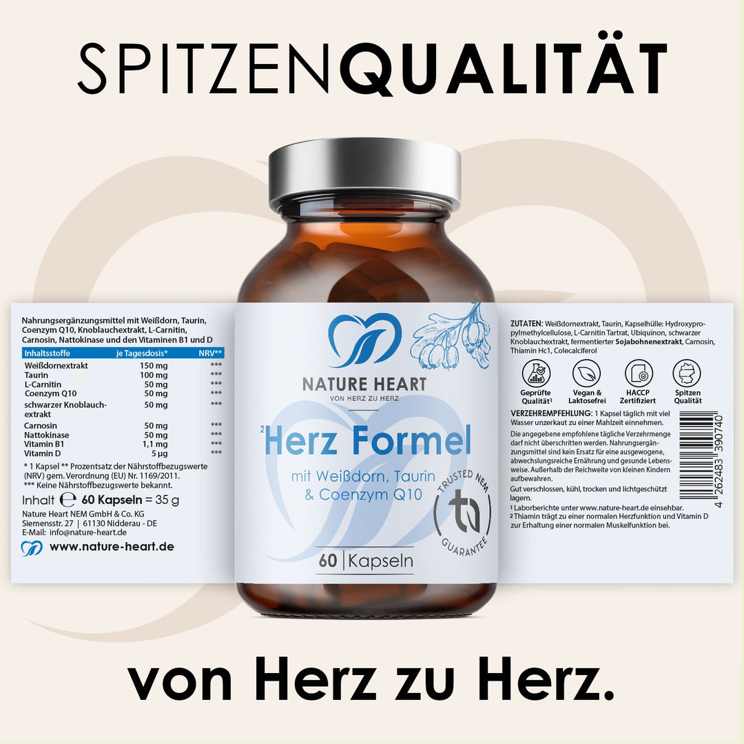Nature Heart Nahrungsergänzungsmittel Herz Formel