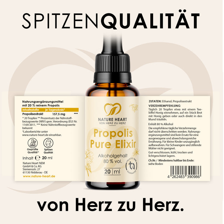 Nature Heart Harzextrakt Propolis Pure Elixir - Tropfen