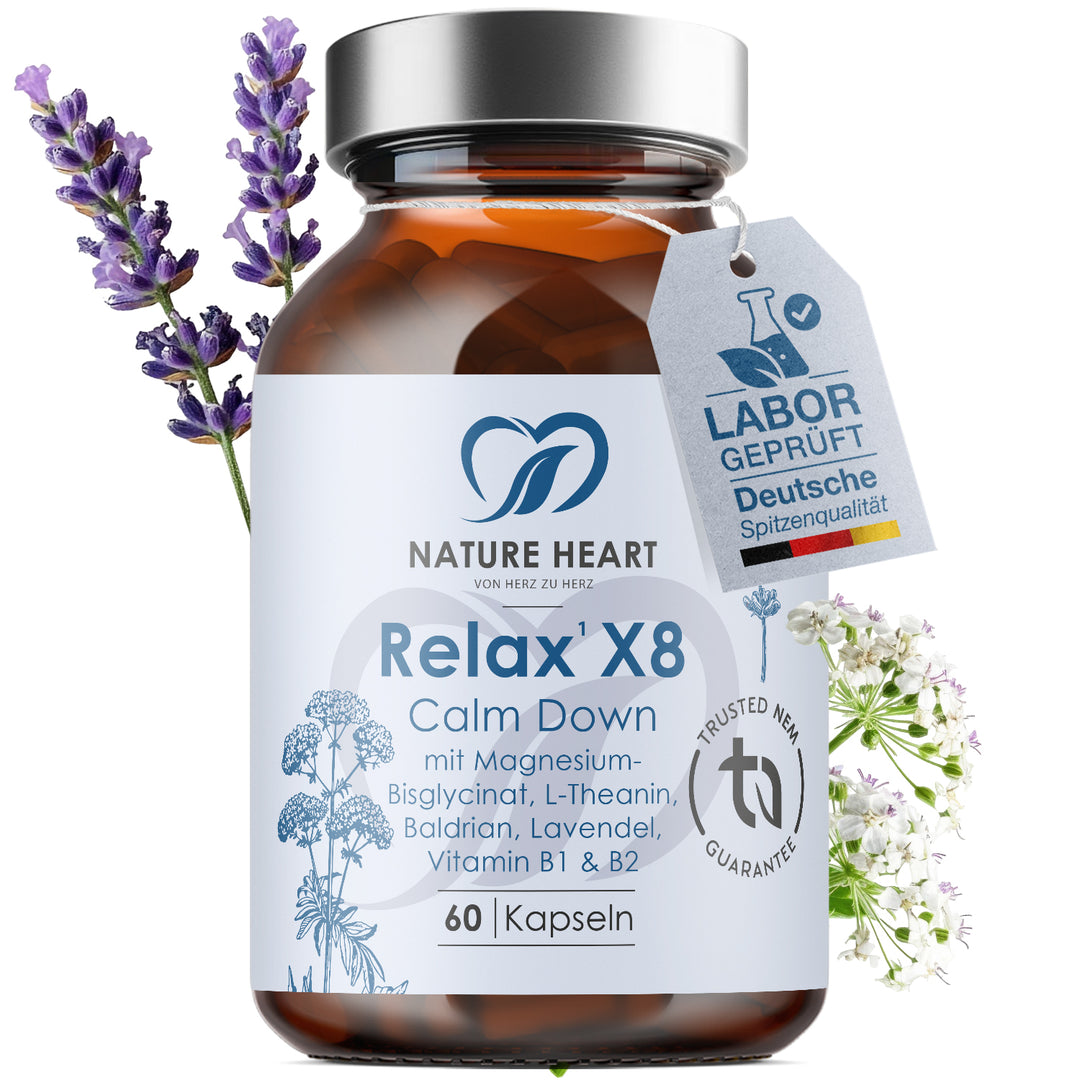 Nature Heart Nahrungsergänzungsmittel Relax X8