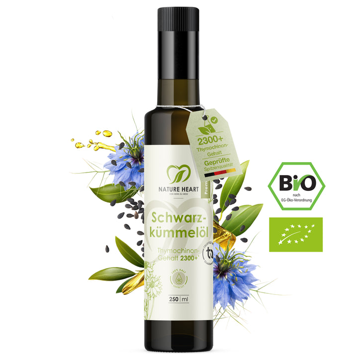Nature Heart Nahrungsergänzungsmittel Schwarzkümmelöl 250ml