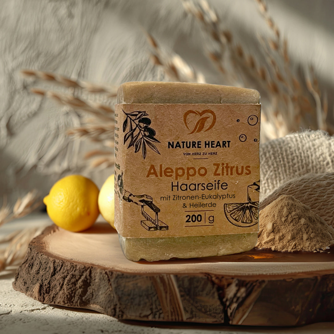 Nature Heart Seife Aleppo Seife - Zitrus Haarseife