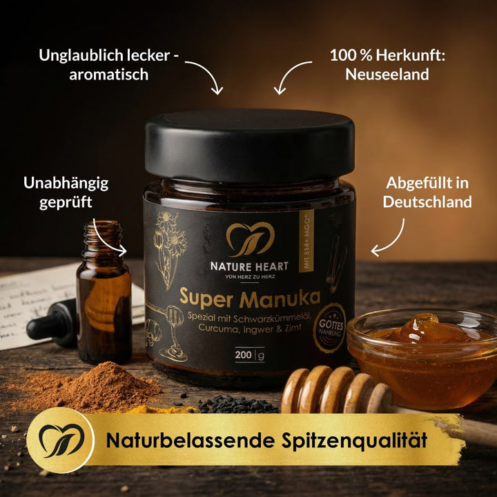 Super Manuka mit Schwarzkümmelöl