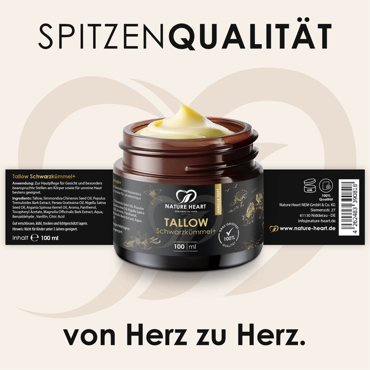Nature Heart hautpflege Tallow Schwarzkümmel