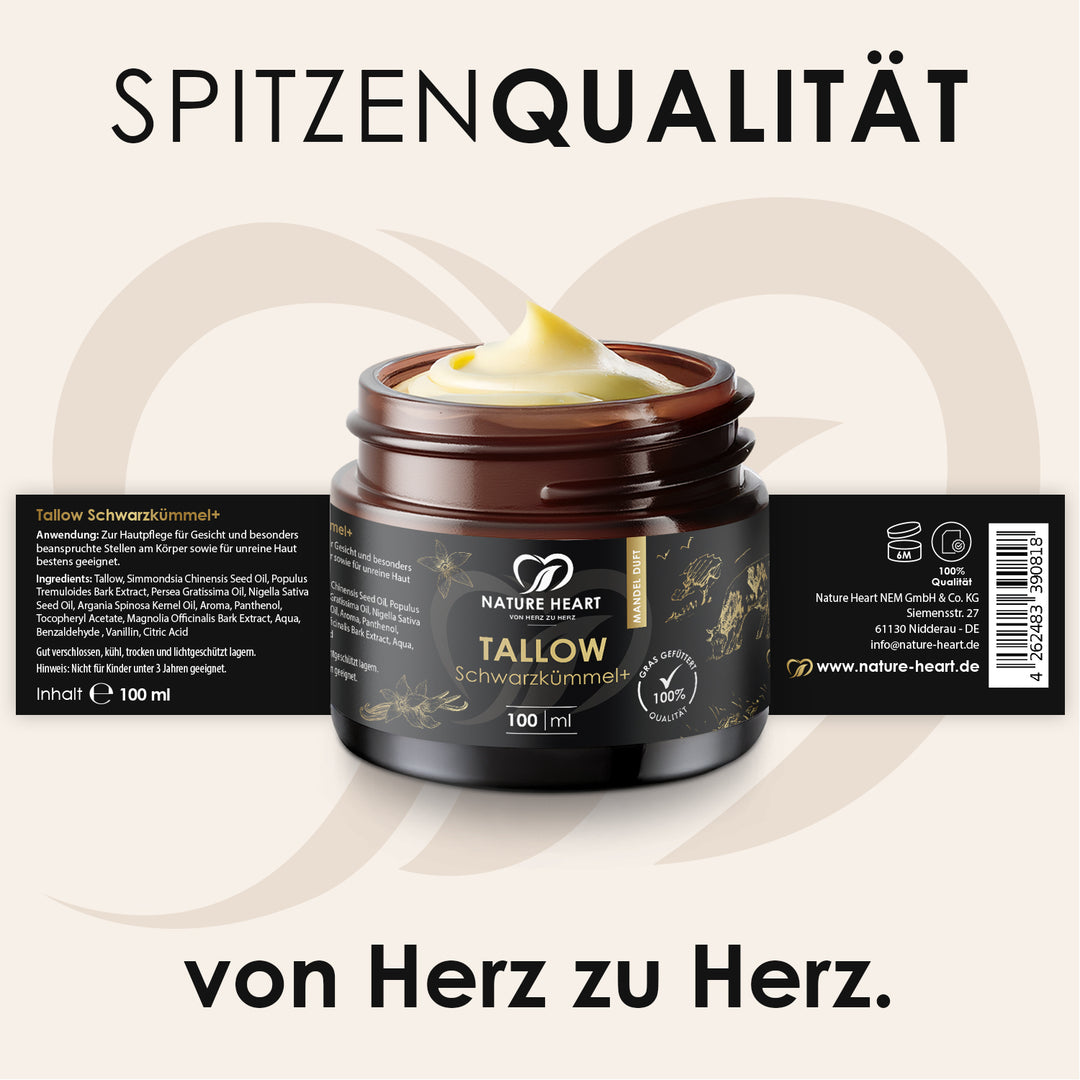 Nature Heart hautpflege Tallow Schwarzkümmel+