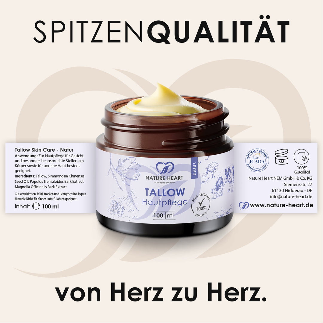 Nature Heart hautpflege Tallow Hautpflege Natur