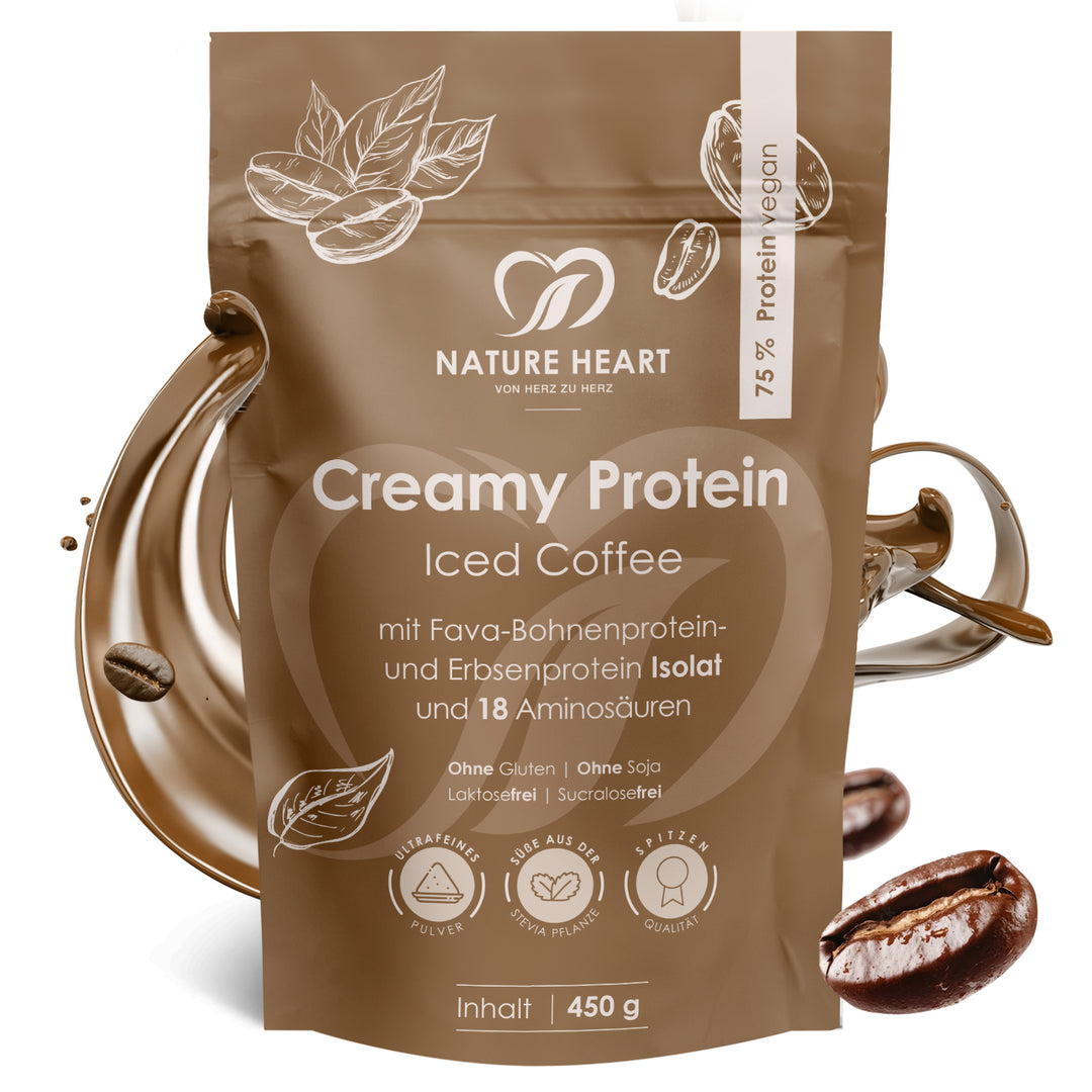 Nature Heart Proteinpulver Creamy Protein Iced Coffee