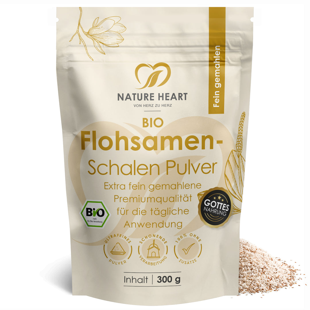 Nature Heart Samen Flohsamenschalen BIO