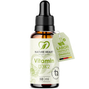 Nature Heart Mikronährstoff-Komplex Vitamin D3+K2 Tropfen