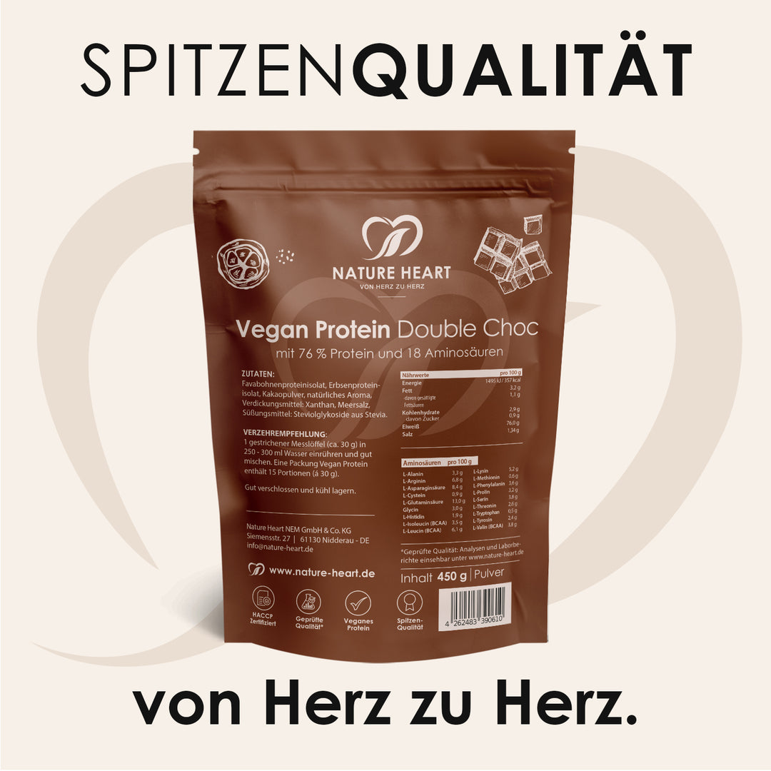 Nature Heart Proteinpulver Creamy Protein Double Choc