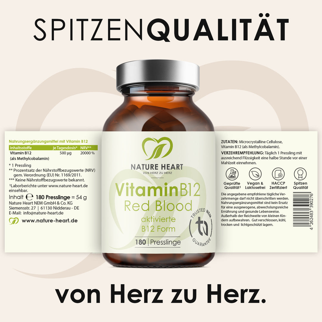 Nature Heart Mikronährstoff-Komplex Vitamin B12 Red Blood