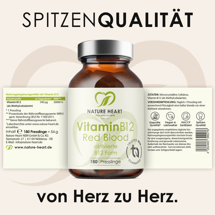 Nature Heart Mikronährstoff-Komplex Vitamin B12 Red Blood