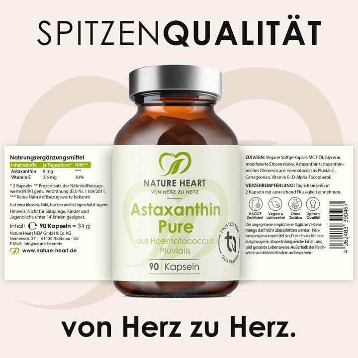 Nature Heart Pflanzenextrakt Astaxanthin Pure