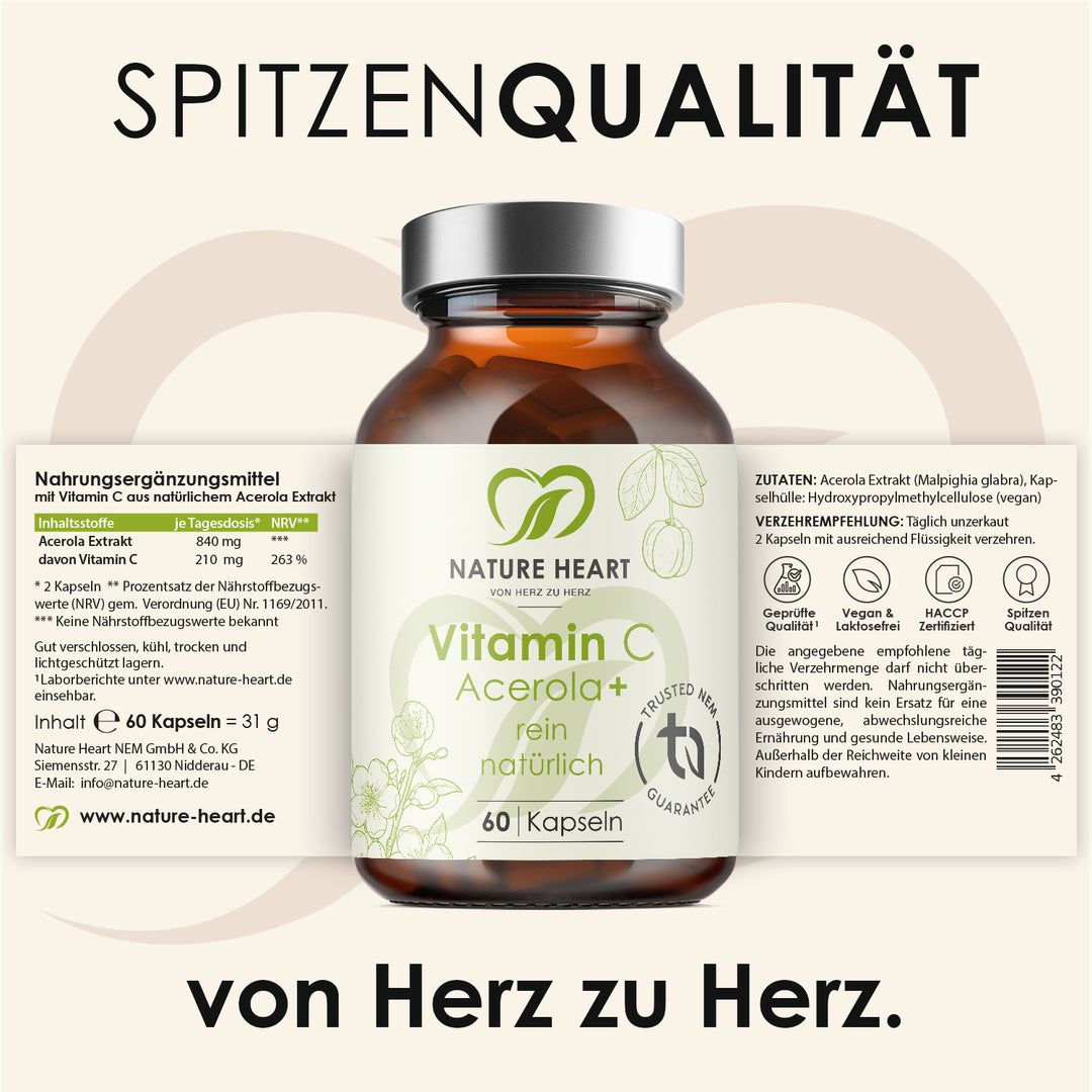 Nature Heart Mikronährstoff-Komplex Vitamin C Acerola+