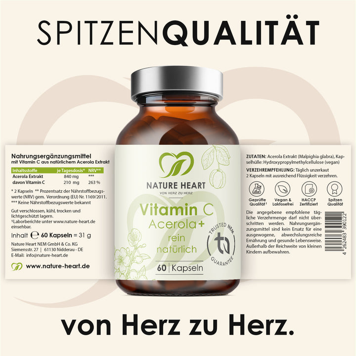 Nature Heart Mikronährstoff-Komplex Vitamin C Acerola+