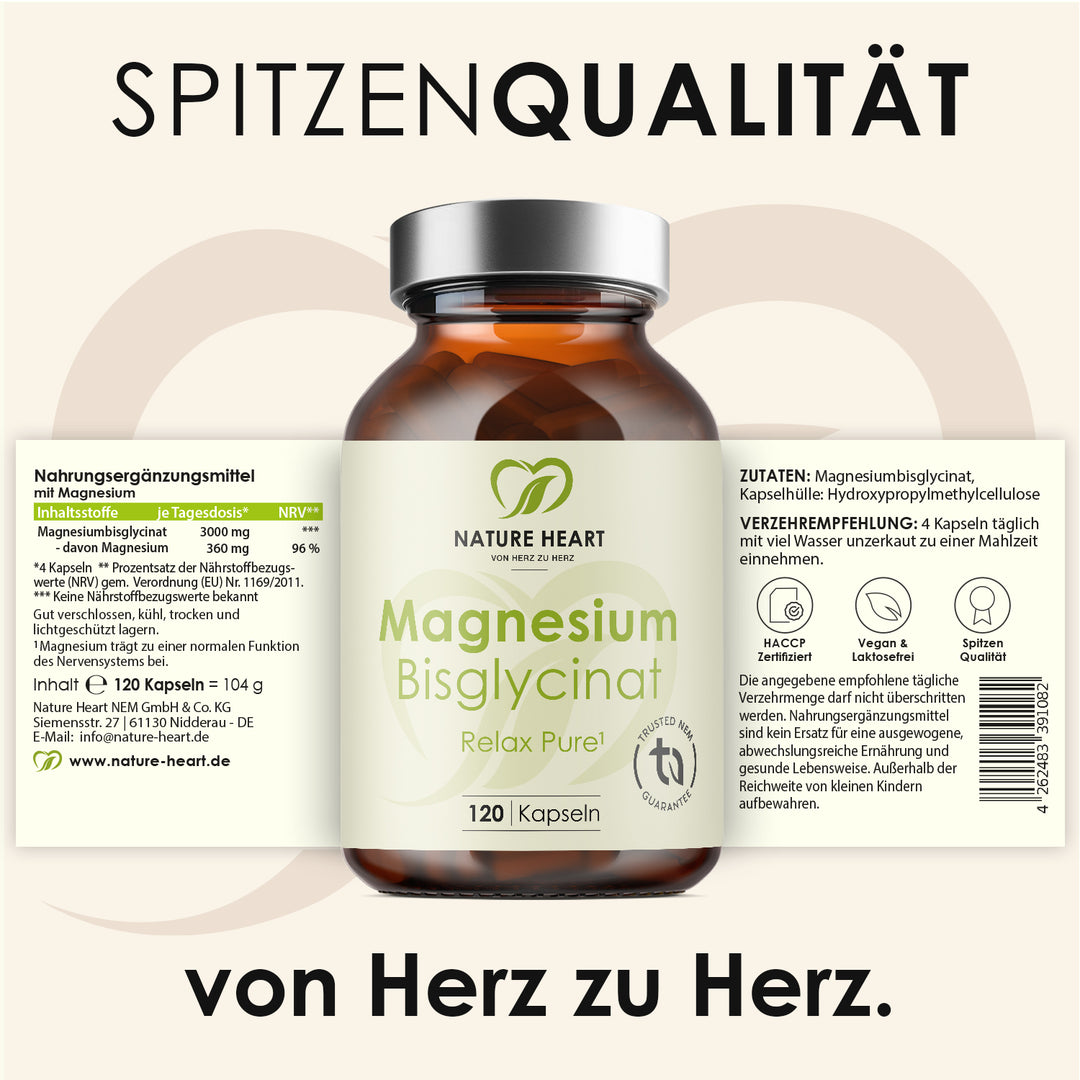 Nature Heart Mineralstoffe Magnesium Bisglycinat