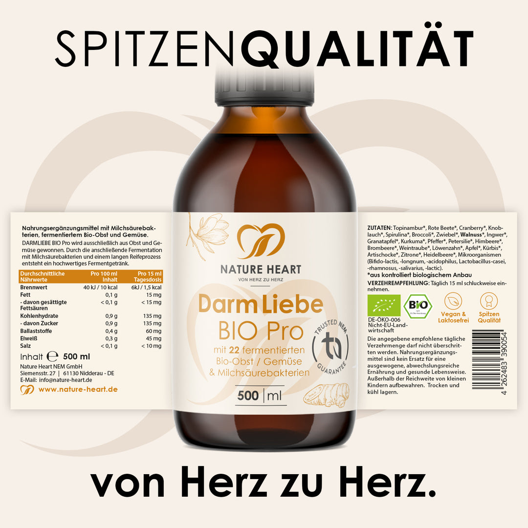 Nature Heart Bakterienkulturen Darm Liebe Bio Pro