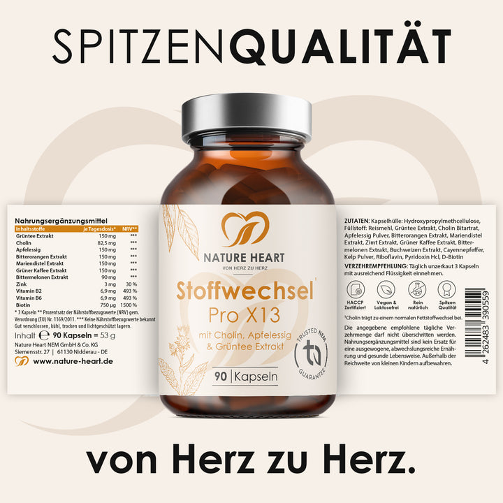 Nature Heart Stoffwechsel-Komplex Stoffwechsel Pro X13
