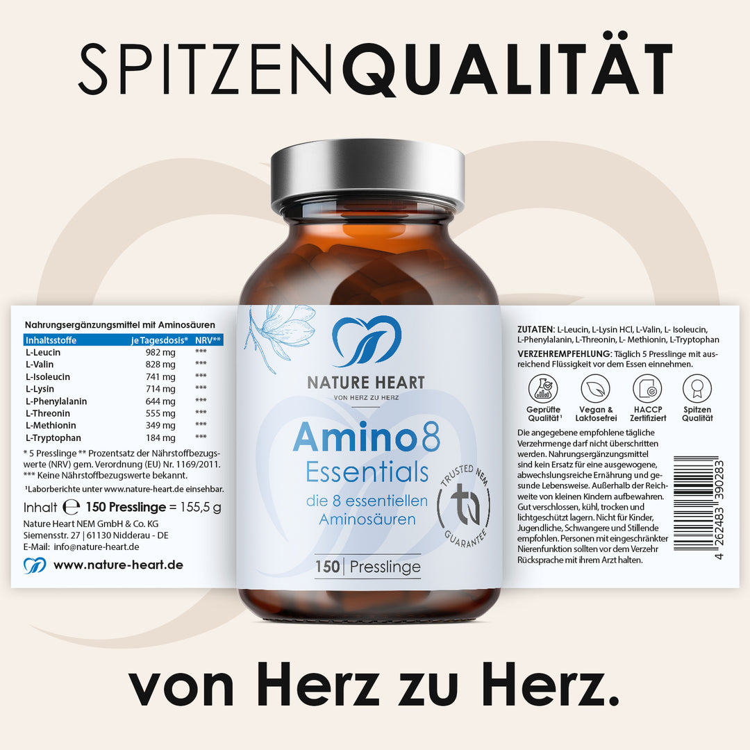 Nature Heart Aminosäuren-Komplex Amino 8 Essentials