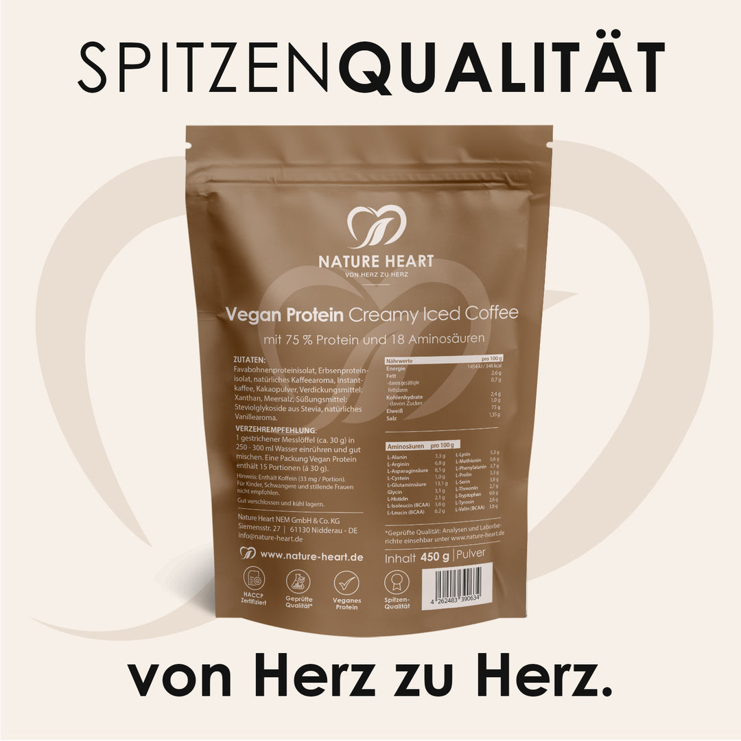Nature Heart Proteinpulver Creamy Protein Iced Coffee