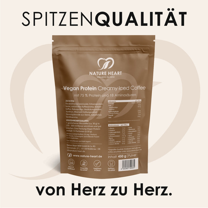 Nature Heart Proteinpulver Creamy Protein Iced Coffee