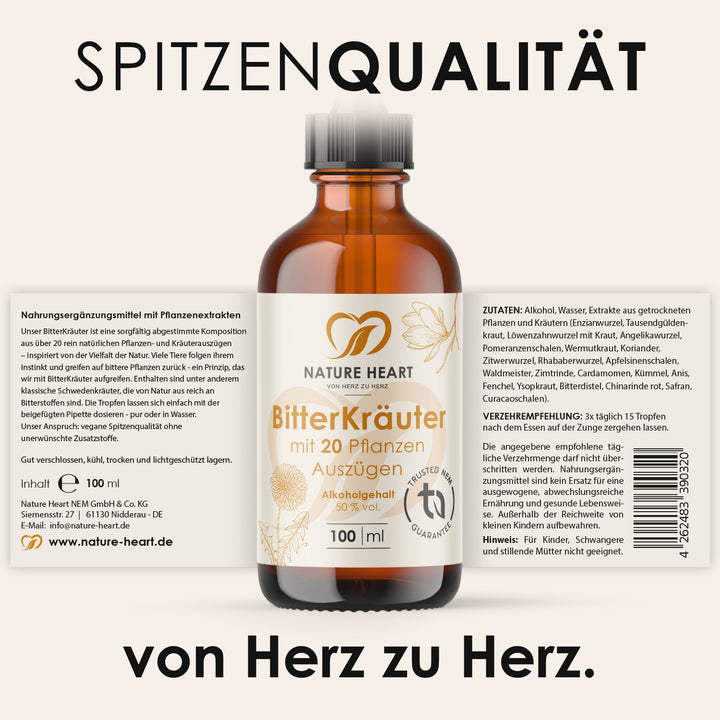 Nature Heart Kräuter-Komplex BitterKräuter - Bitterstoffe Tropfen
