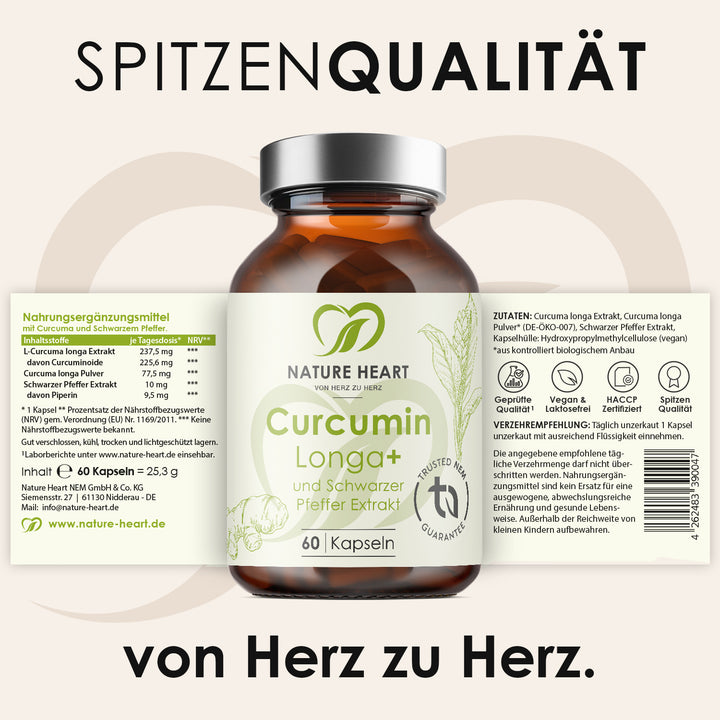 Nature Heart Pflanzenextrakt Curcumin Longa+