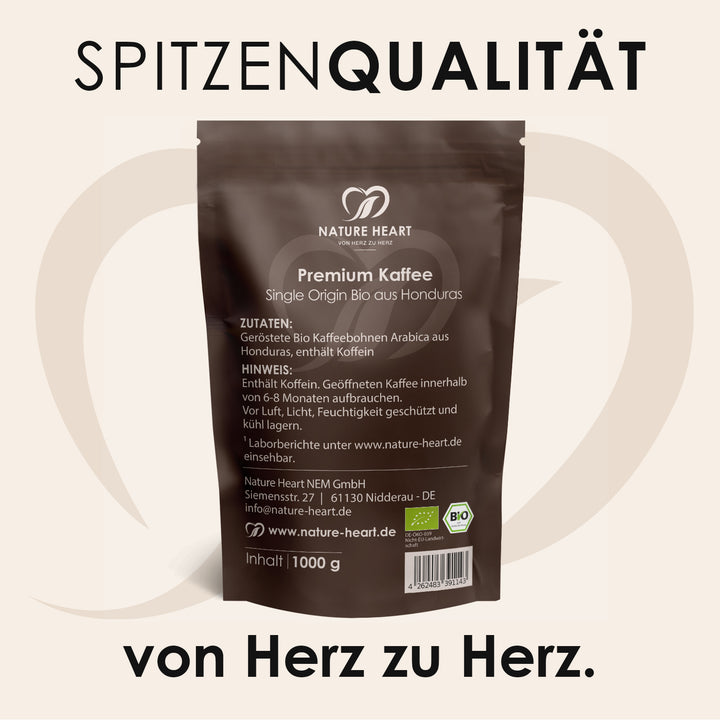 Nature Heart Kaffee Premium Kaffee Honduras - Single Origin - 1000 g