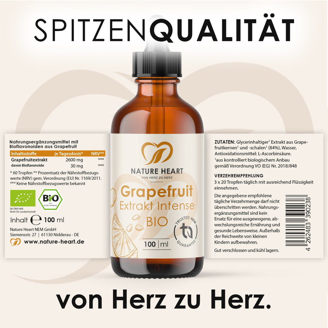 Nature Heart Pflanzenextrakt Grapefruit Extrakt Insense BIO