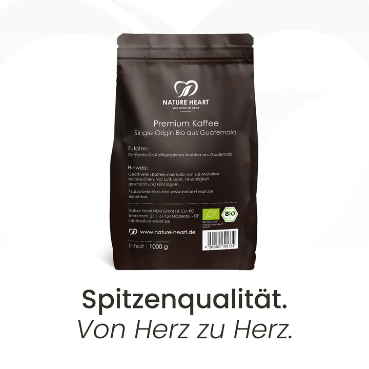 Nature Heart Kaffee Premium Kaffee Guatemala - Single Origin - 1000 g