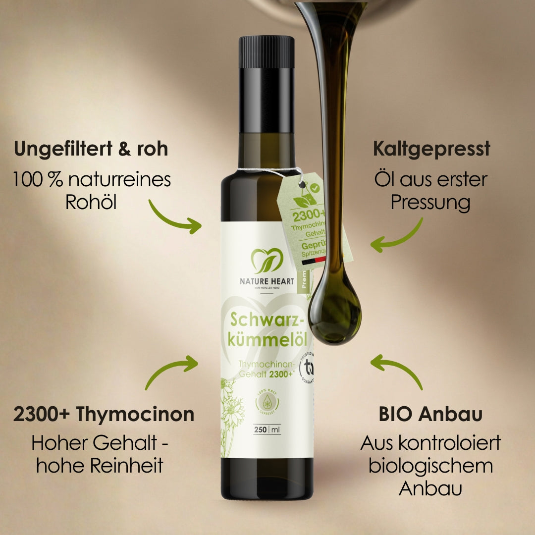 aufbewahrung schwarzkümmelöl Bio-Schwarzkümmelöl 250 ml kaltgepresst