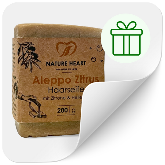 DEIN GESCHENK 🎁 Aleppo Zitrus Haarseife